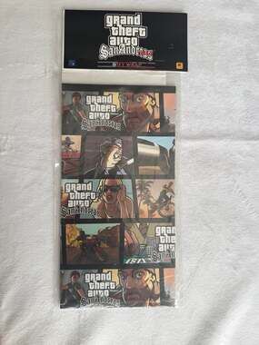 2004 Rockstar Games Grand Theft Auto: San Andreas Promotional Gift Wrap Sealed